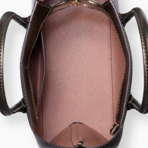 Kate Spade Eva Small Satchel Ash Metallic - Picture 7 of 13